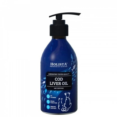 Holista cod liver oil 250ml - Tran z dorsza dla psa i kota