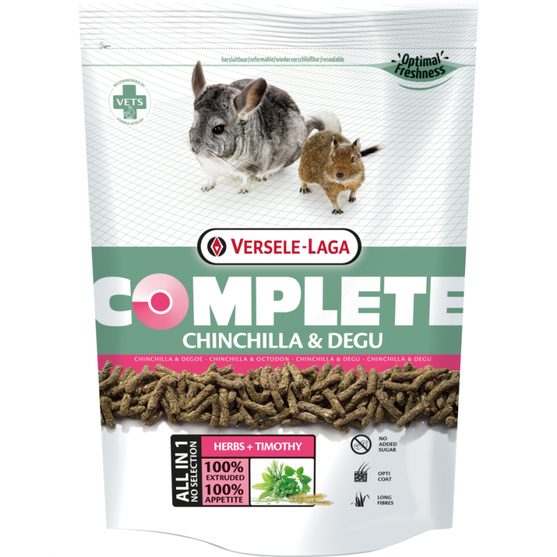 Versele Laga chinchilla & degu Complete karma dla szynszyli i koszatniczek 500g