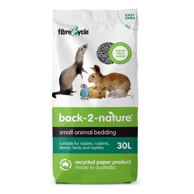 ŻWIREK PAPIEROWY BACK2NATURE 30L żwirek podłoże królik kot gryzonie wyściółka
