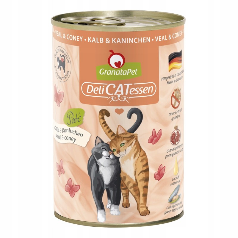 cielecina i królik kot, 400g granatapet