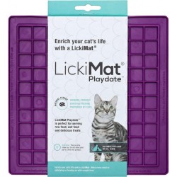 Mata LickiMat cat playdate purple