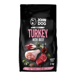 Karma John Dog dla psów z indykiem i wołowiną | zwierzynpool.sbs