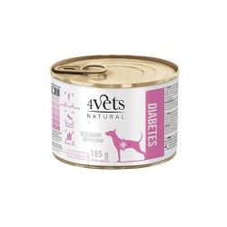 4vets mokra karma dla psa diabetes 185g cukrzyca karma mięso dieta żywienie zwierzynkowo