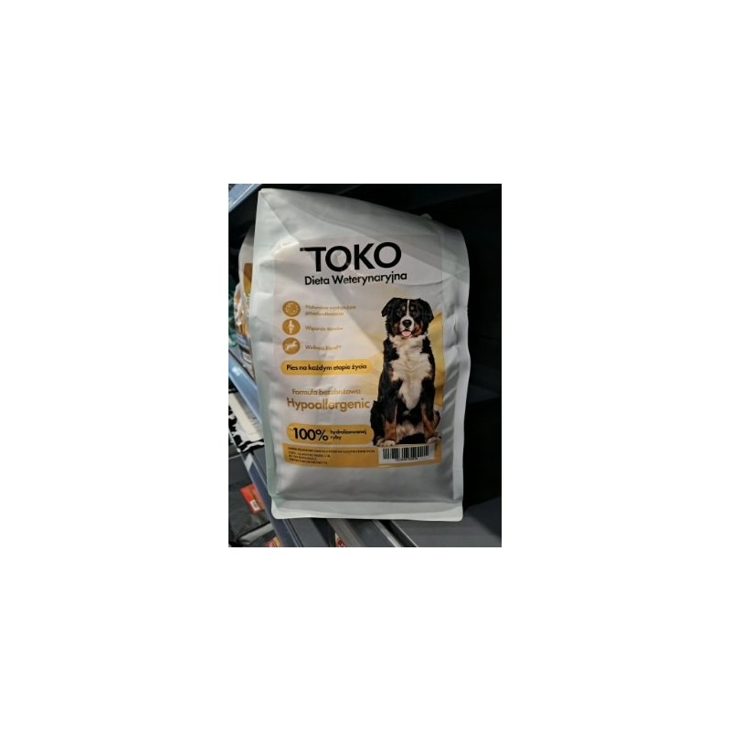 Toko dieta weterynaryjna Hypoallergenic 100% hydrolizowanej ryby pies dorosły 1.5kg