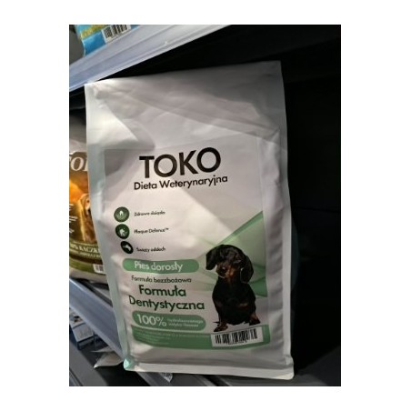 Toko dieta weterynaryjna Formuła dentystyczna 100% hydrolizowanego indyka i łososia pies dorosły 1.5kg