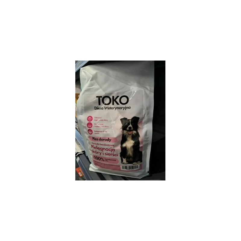 Toko dieta weterynaryjna pielęgnacja skóry i kości 100% hydrolizowanej ryby 1.5kg
