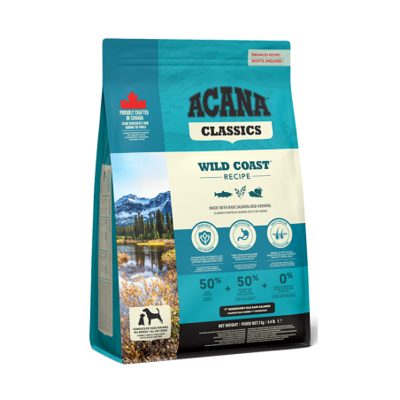 Acana wild coast dog 2kg zwierzynkowo mieso karma dieta jedzenie mięso