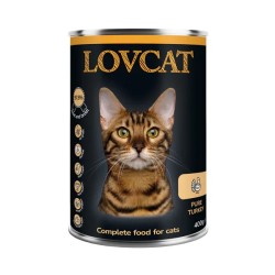 LOVCAT PURE TURKEY Indyk 400G mięso zwierzynkowo indyk smaczne karma jedzenie