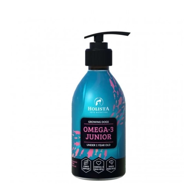 Holista Omega 3 Junior OIL 200ML dla szczeniąt i psów rosnących