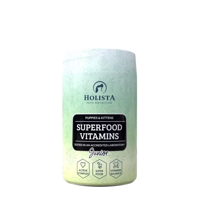 Holista Superfood Vitamins Junior 200g naturalne witaminy i minerały dla psa i kota