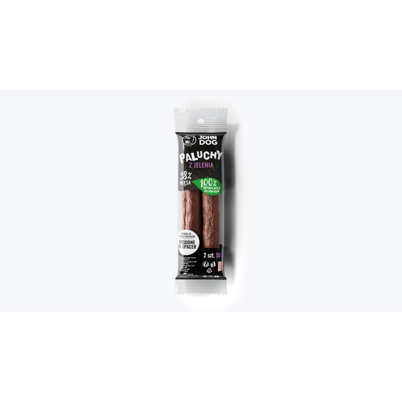 John Dog paluchy z jelenia 50g zwierzynkowo przysmak smakołyk gryzak pies zabawa