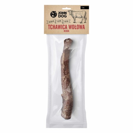 John Dog suszony gryzak dla psa tchawica wołowa długa 1szt