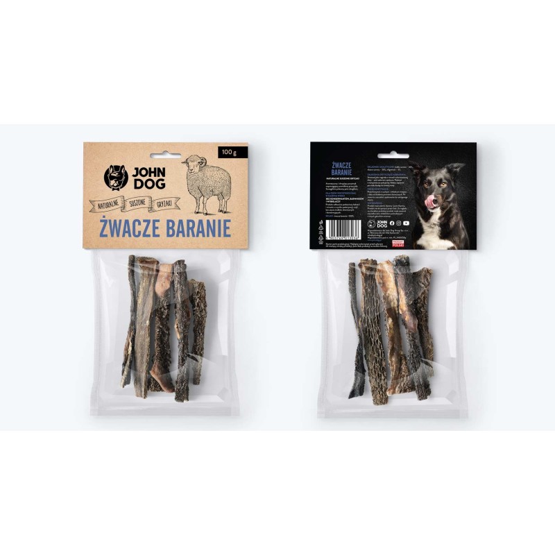 John Dog żwacze baranie 100g Gryzak