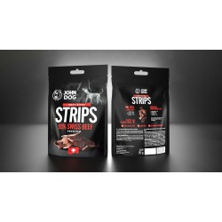 John Dog soft wołowina szwajcarska paski 95% 90g przysmak smaczki zwierzynkowo