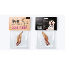 John Dog  ucho jelenia gryzak naturalny zwierzynkowo przysmak olej karma