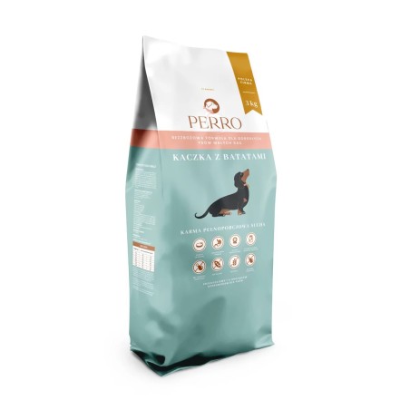 Perro kaczka z batatami dla dorosłych psów małych ras 3kg