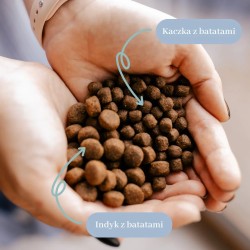 Perro kaczka z batatami dla psów małych ras 1kg