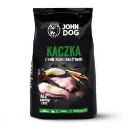 John Dog ś/d rasy kaczka z Krolikiem i warzywami 3 kg sucha karma