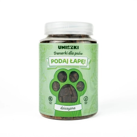 Podaj łapę dziczyzna 150g Uniszki Przysmak gryzak