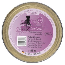 Catz Finefood tacka filety 85g indyk/jagnię N.411 mokra dla kota