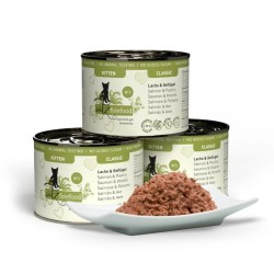 Catz finefood kitten classic łosoś i drób 200g N 5 mokra karma dla kociąt