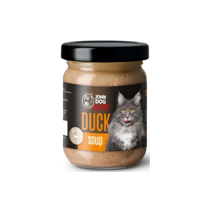 John Dog for cats Kaczka Zupa 100g słoik	mokre dla kota