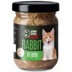 John Dog for cats Kocięta Królik Galaretka 100g słoik mokra karma