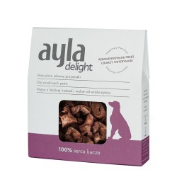 Przysmaki dla psa AYLA Delight | Serca kacze | Liofilizowane 28g zwierzynpool.sbs
