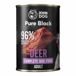 John Dog Pure Black Jeleń 400g karma mokra dla psa