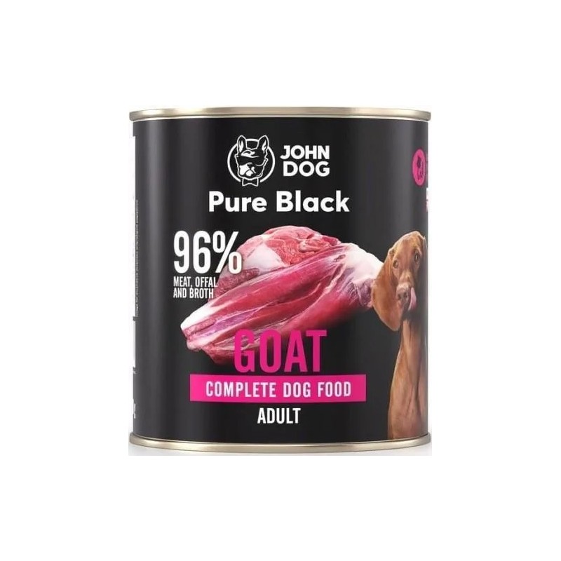 John Dog Pure Black Kozina 800g karma mokra dla psa