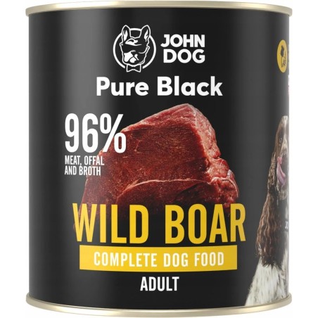 John Dog Pure Black Dzik 800g karma mokra dla psa