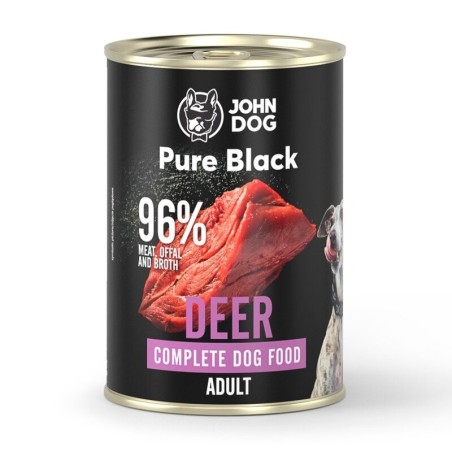 John Dog Pure Black Special Jeleń 400g karma mokra dla psa