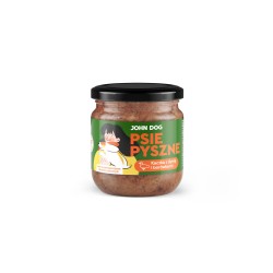 John Dog Psie Pyszne Kaczka z Dynią i Borówką 360g karma mokra dla psa