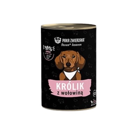 Paka Zwierzaka SH Królik z Wołowiną 400g mokra karma dla psa