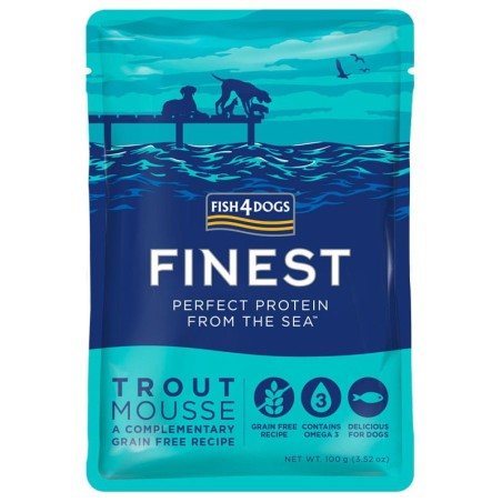 Fish4Dogs Sea Pstrąg Mousse 100g Przysmak