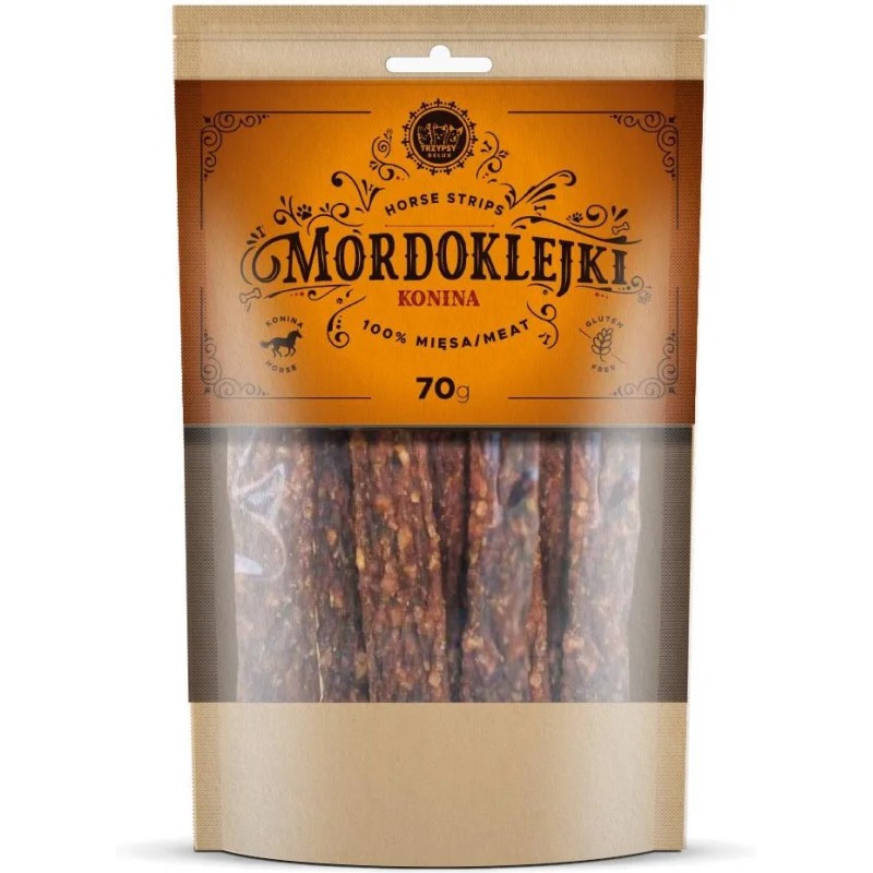 Mordoklejki konina 70g Happy Snacky Przysmak Dla Psa Paski