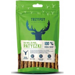 Trzypsy Deluxe Się Wie Że Psie Patyczki z Jelenia 70g przysmak