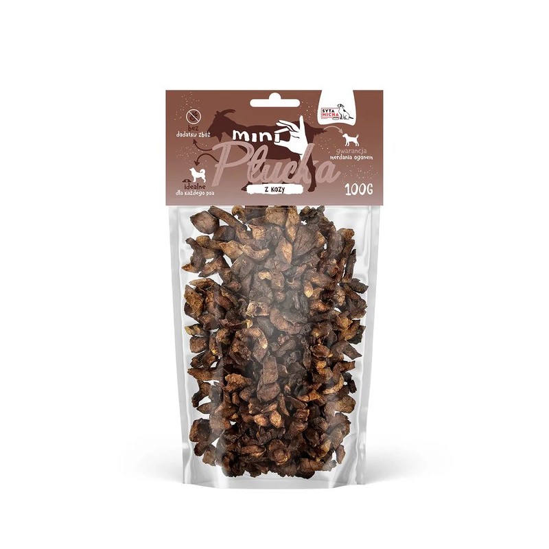 Syta Micha Mini Płucka Kozie 100g Przysmak Dla Psa