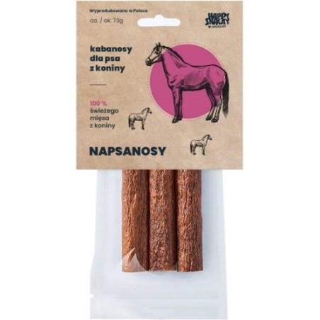 Napsanosy z Koniną 3szt przysmak dla psa