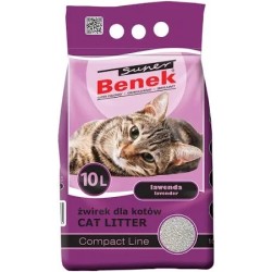 Super Benek Compact Lawenda 10L Żwirek bentonitowy dla kota
