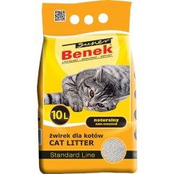 Super Benek Standard Naturalny 10L Żwirek bentonitowy dla kota