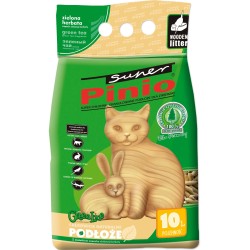 Super Pinio Zielona Herbata Naturalny Żwirek Drewniany 10L