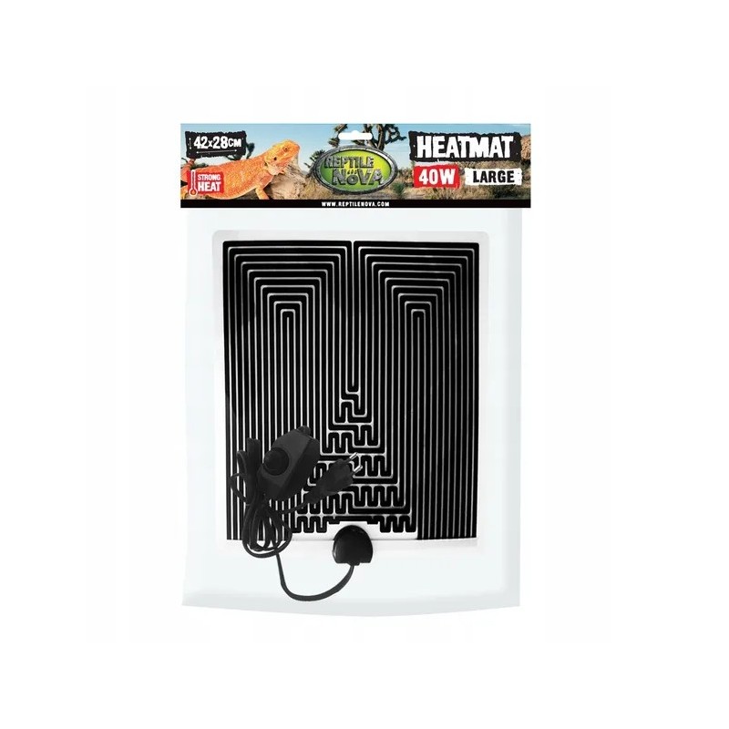 Reptile Nova Heatmat z regulacją - Mata Grzewcza 40W 42X28Cm