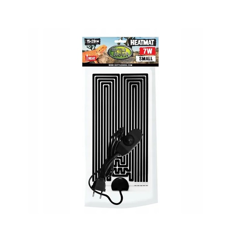 Reptile Nova Heatmat z regulacją - Mata Grzewcza 7W 15X28Cm